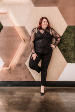Load image into Gallery viewer, Eloquii Sheer Lace Top 22-24