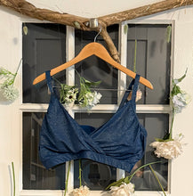 Load image into Gallery viewer, Penn. Blue & Gold Sparkle Bikini 2X