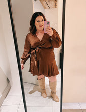 Load image into Gallery viewer, Addition Elle Shimmering Brown Dress 3X