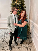 Load image into Gallery viewer, Addition Elle Emerald Satin Dress 22