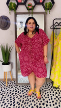 Load image into Gallery viewer, Torrid Maroon Print Dress 4X