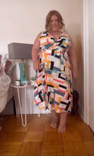 Load image into Gallery viewer, Geometric Print Dress 4X