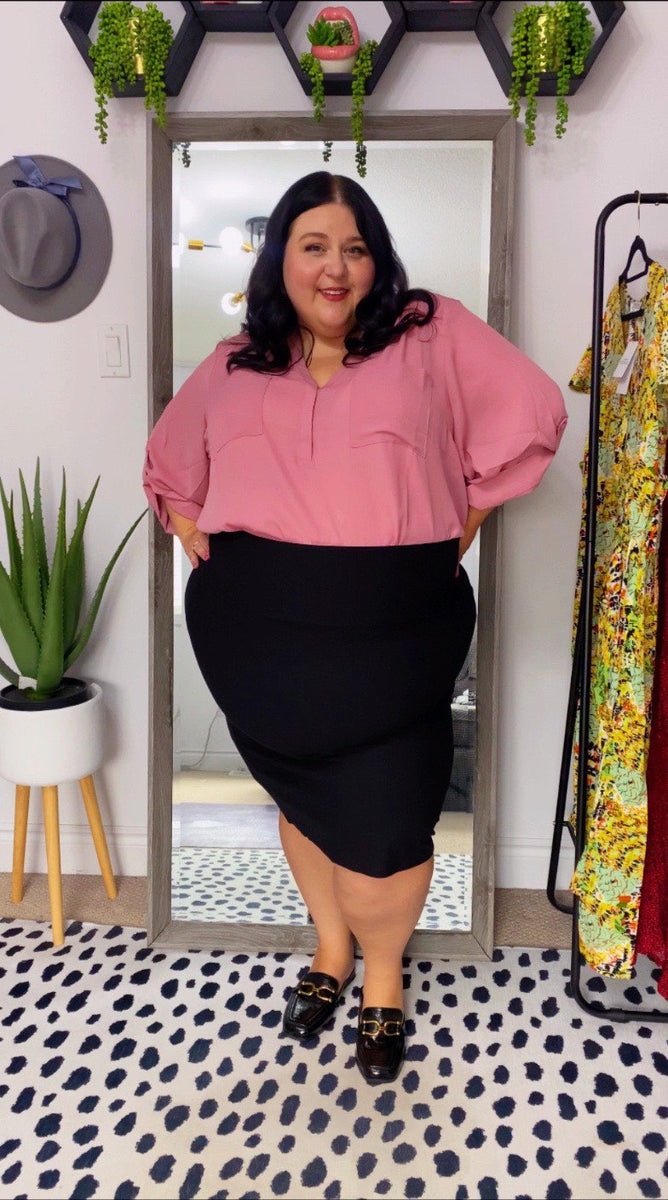 Torrid Black Stretch Pencil Skirt 4X – Curvy Thrift Co.