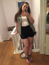 Load image into Gallery viewer, Soft Black Lace Shorts 1X