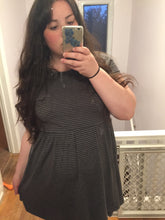 Load image into Gallery viewer, Grey and Black Striped Dress XL