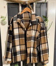 Load image into Gallery viewer, Tan, Black and White Shacket 4X