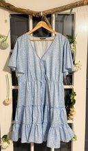 Load image into Gallery viewer, Baby Blue Floral Dress 3X