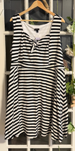 Load image into Gallery viewer, Torrid black and white striped skater dress 4X
