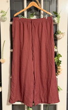 Load image into Gallery viewer, Dusty Rose Wide Leg Elastic Waist Pants 3X