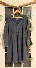 Load image into Gallery viewer, Blue-Grey Thermal Dress 2X