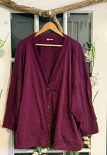 Load image into Gallery viewer, Penn Raisin Heather Cardigan 6X