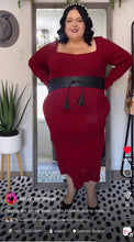 Load image into Gallery viewer, Eloquii Maroon Dress 22/24