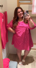 Load image into Gallery viewer, Reitmann’s Pink Shift Dress XXL