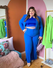 Load image into Gallery viewer, Eloquii Cobalt Crop Halter 20