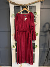 Load image into Gallery viewer, Bloomchic Striped Maroon Party Dress 26