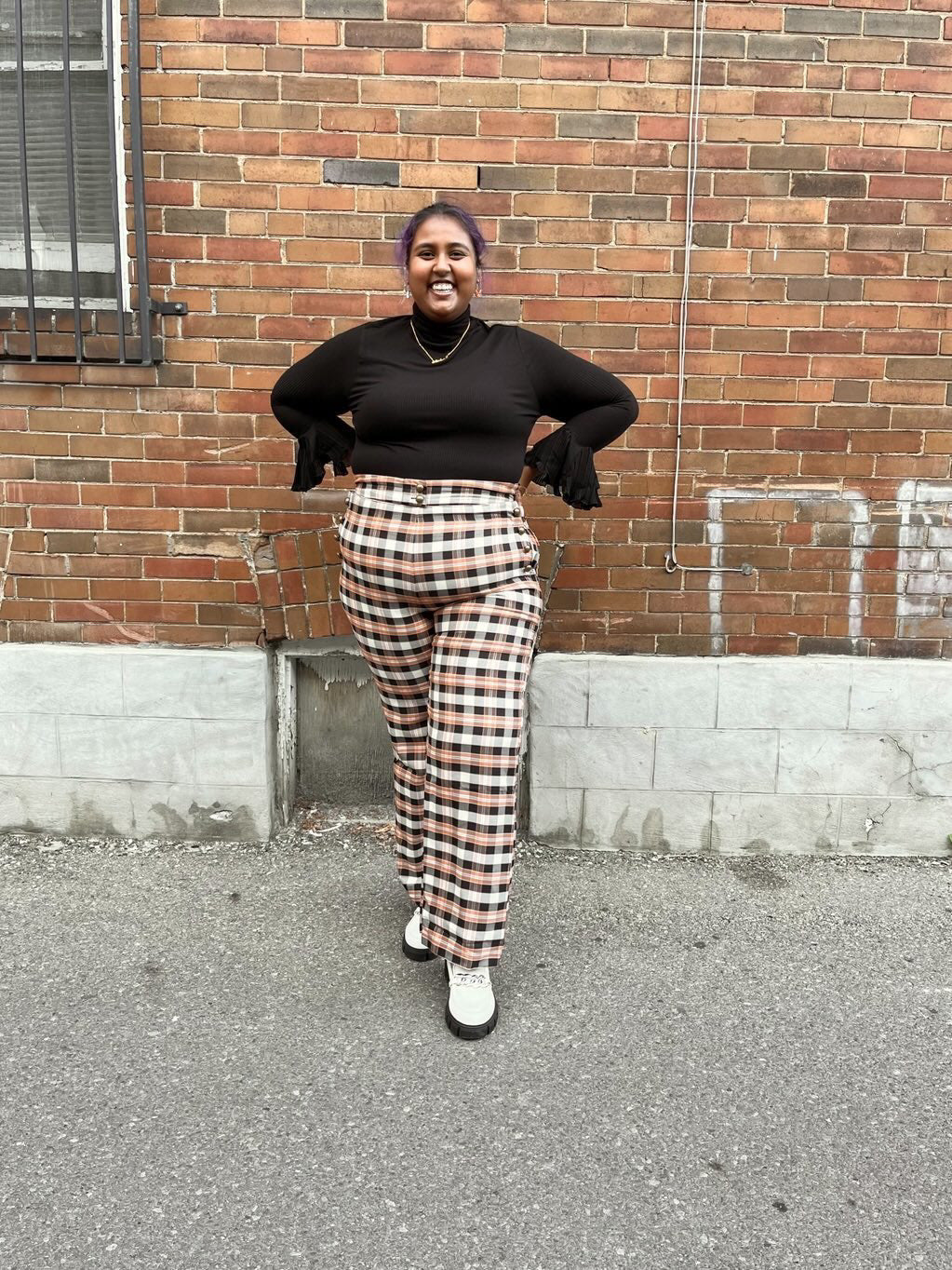 Unique Vintage Plaid Pants 3X