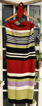 Load image into Gallery viewer, Eloquii Striped Halter Sweater Dress 3X $30
