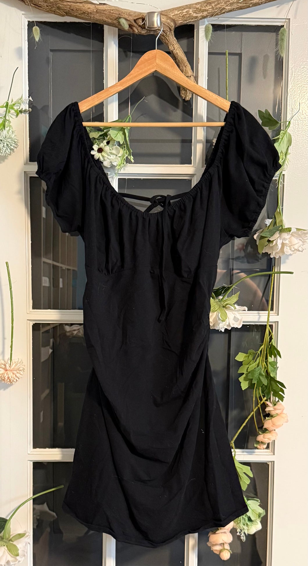 wild fable black dress Short Sleeved XXL Price_$400 to $599 (AUD) Designed to be machine RLA3693 - Lamé Mini Size:15 33/34