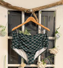 Load image into Gallery viewer, Shein Green Checkered 2-Piece Swimsuit 3X
