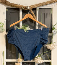Load image into Gallery viewer, Penn. Blue &amp; Gold Sparkle Bikini 2X
