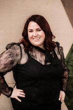 Load image into Gallery viewer, Eloquii Sheer Lace Top 22-24
