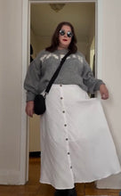 Load image into Gallery viewer, Shein White Button-Down Skirt 4X

