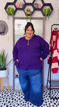 Load image into Gallery viewer, Purple Pullover Sweater 4X
