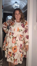 Load image into Gallery viewer, Bloomchic Long Sleeved Floral Dress 22-24
