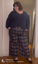 Load image into Gallery viewer, Bloomchic Plaid Pants with Belt 22-24
