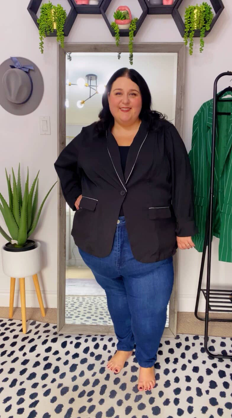 Bloomchic Blazer with Silver Piping 26