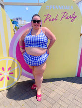Load image into Gallery viewer, Penn. Plaid 2-Piece Swim Set Top 4X, Bottom 5X
