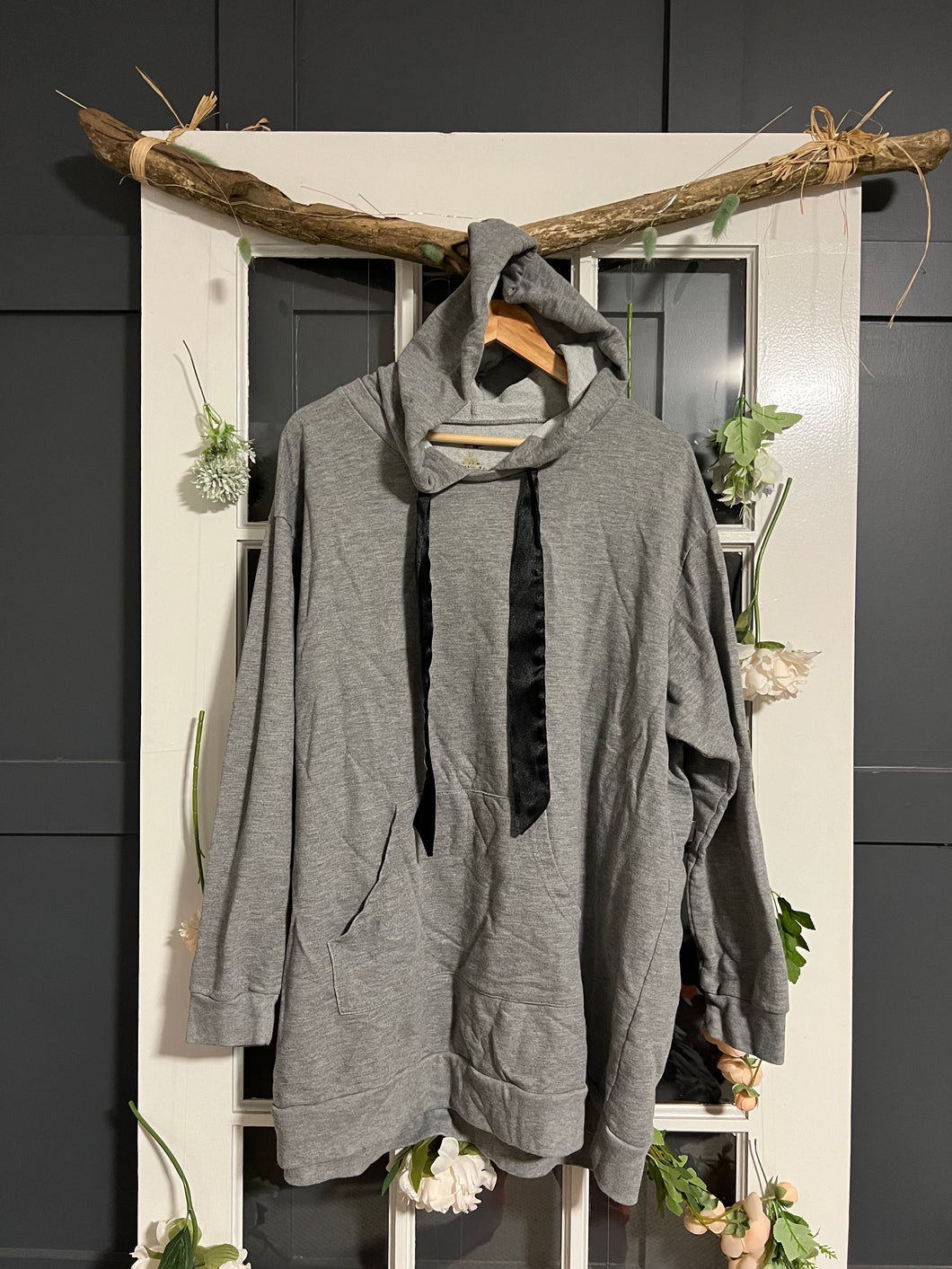 Long Grey Hoodie 2X