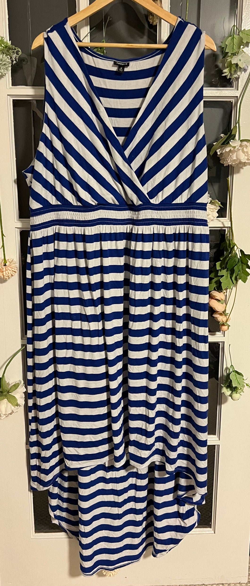 Torrid Striped Sleeveless Maxi Dress 4