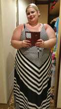 Load image into Gallery viewer, Torrid black and white striped maxi dress 4X
