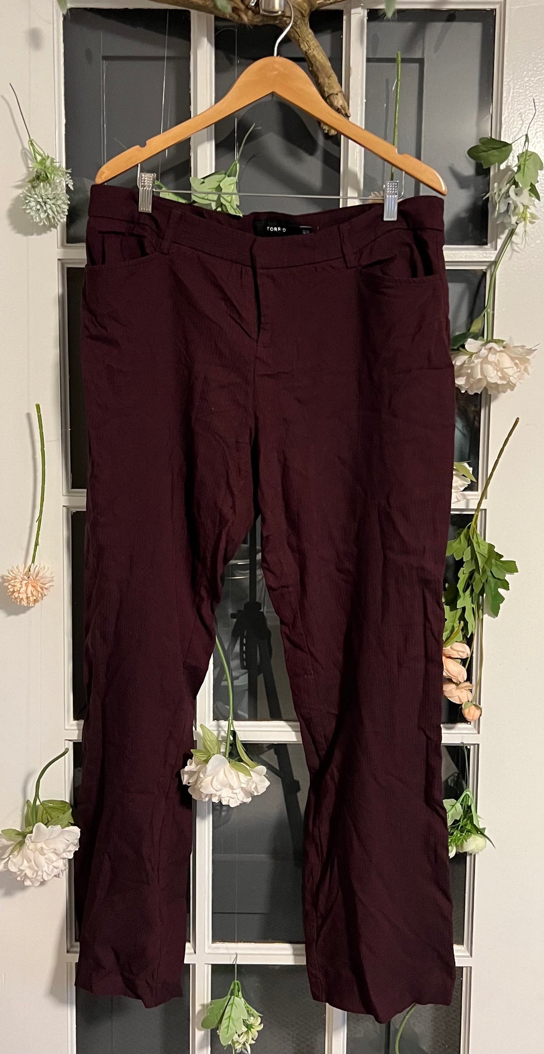 Torrid Burgundy Dress Pants 18T