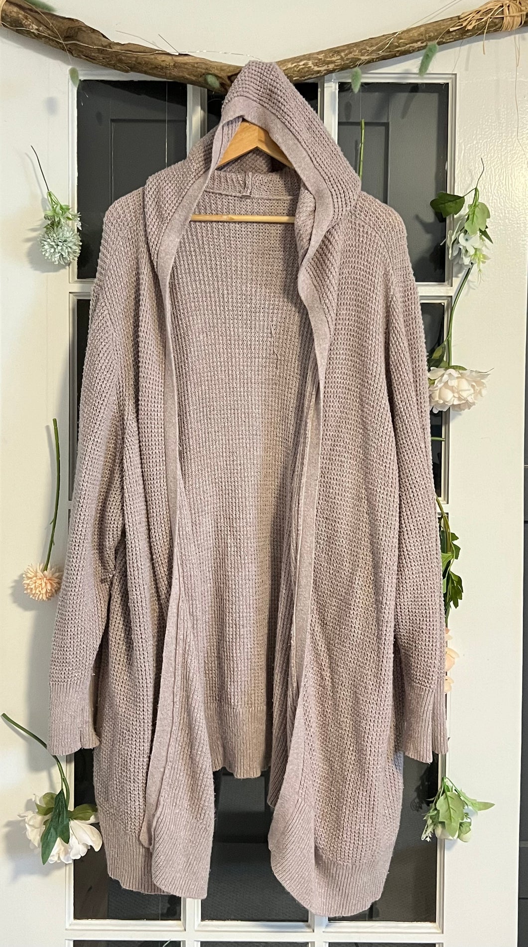 Penningtons Beige Hooded Cardigan 5X