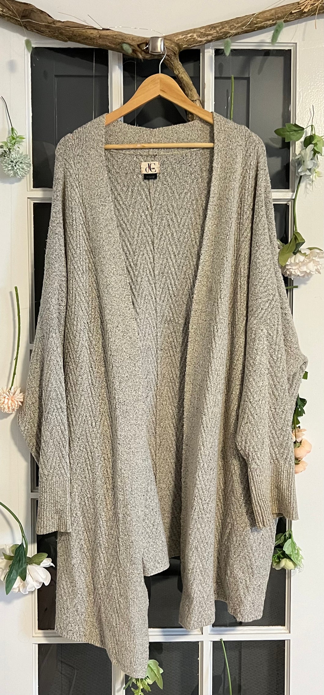 Penningtons Salt and Pepper Full Length Cardigan 4X