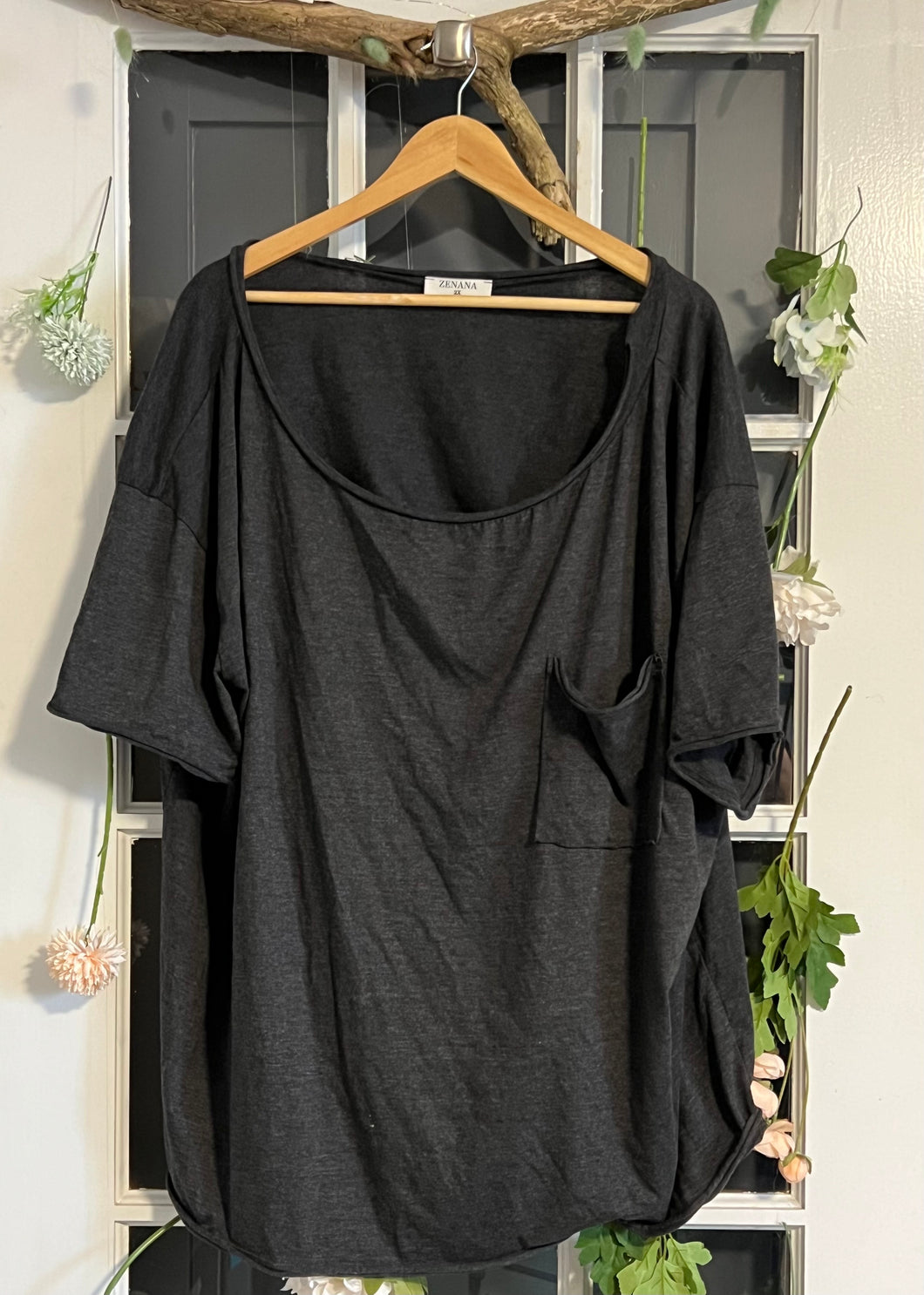 Pipa Fashion Grey Oversized Tee 2X