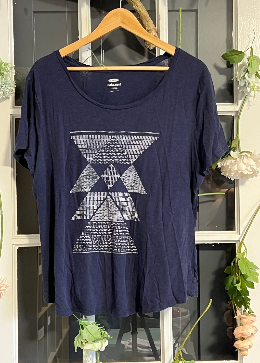 Old Navy Blue Relaxed Fit Tee XL