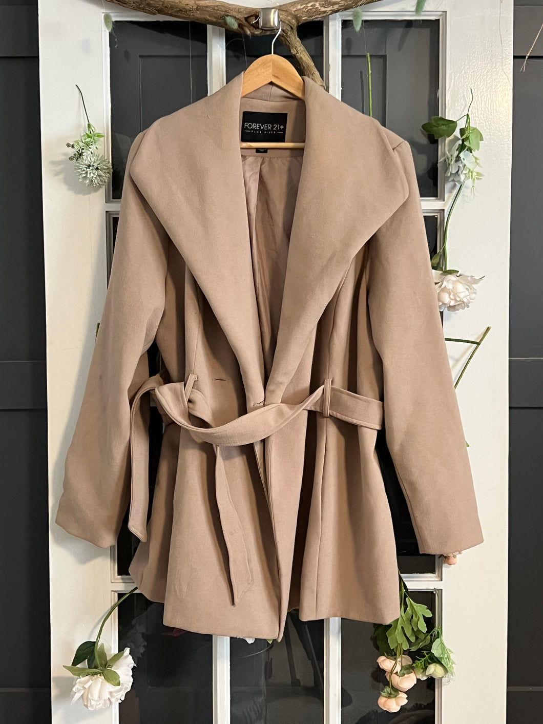 Forever 21+ Tan Winter Jacket 3X