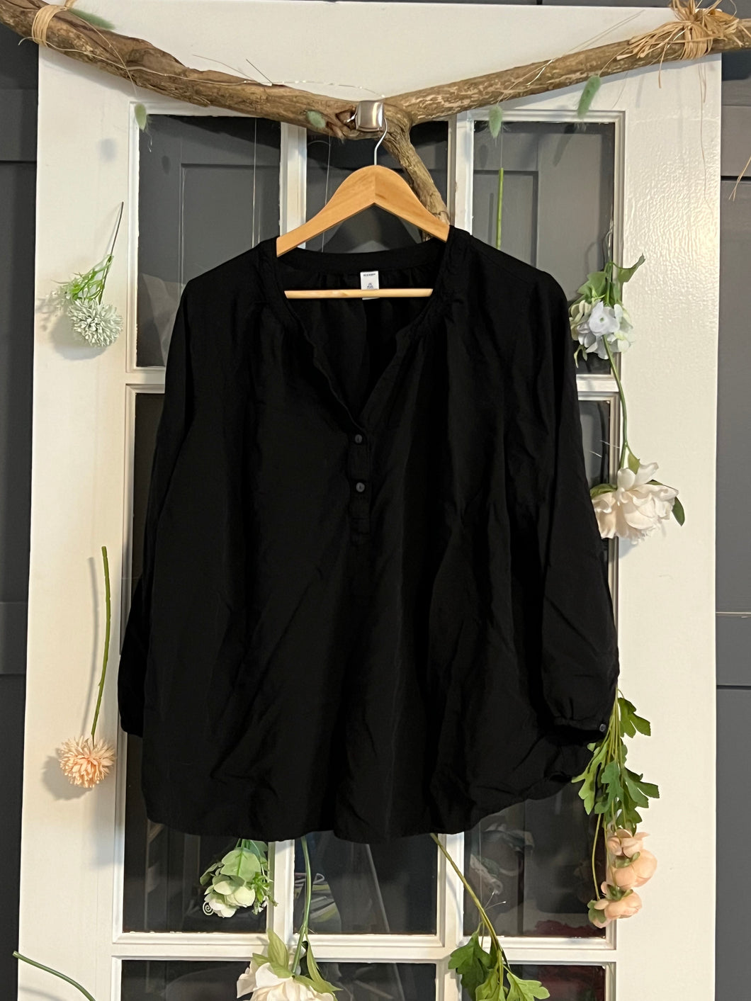 Old Navy Black Blouse 2X