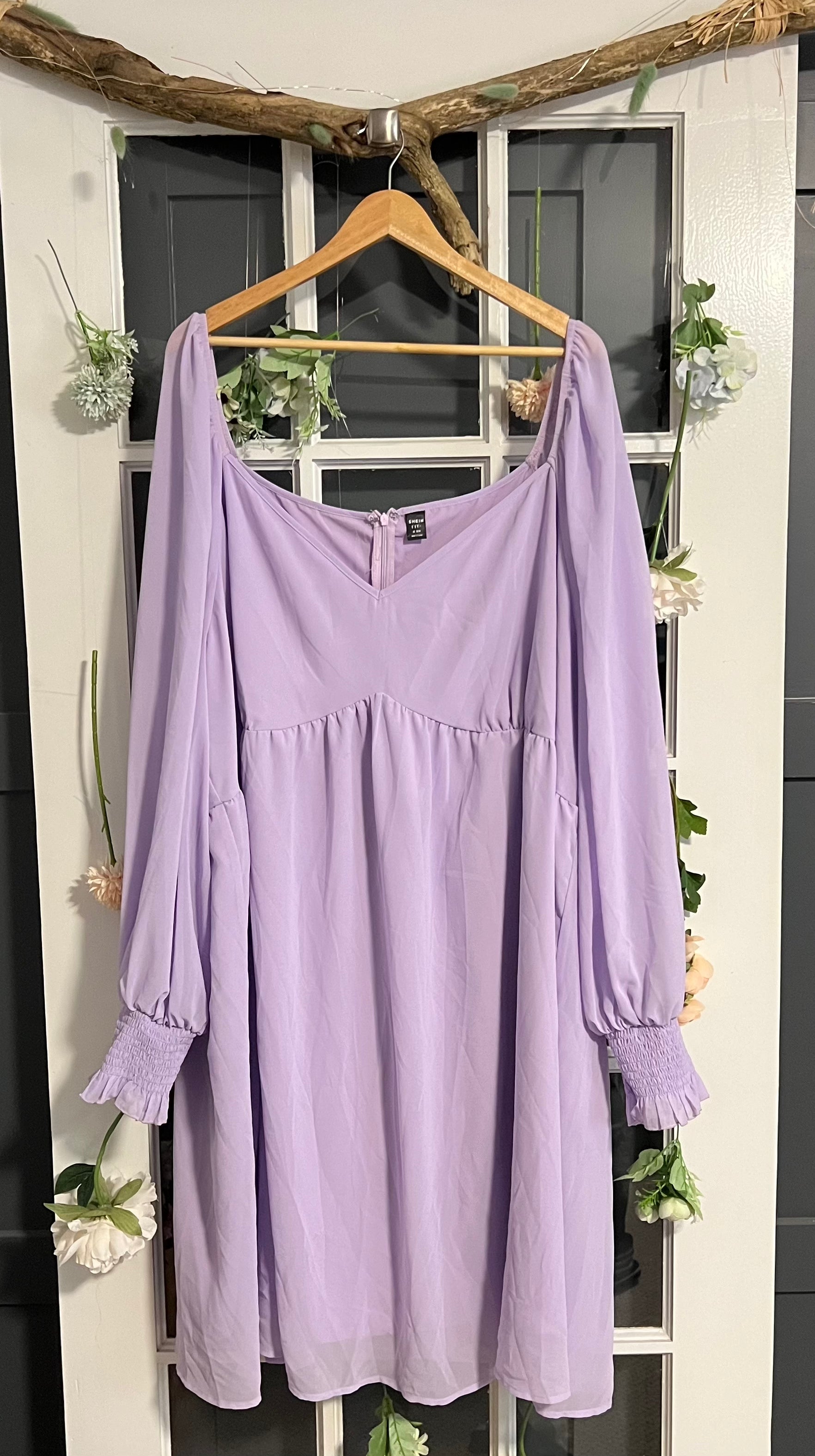Ruffled Dress Purple Dress Forever 21 Forever 21 Lavender Off