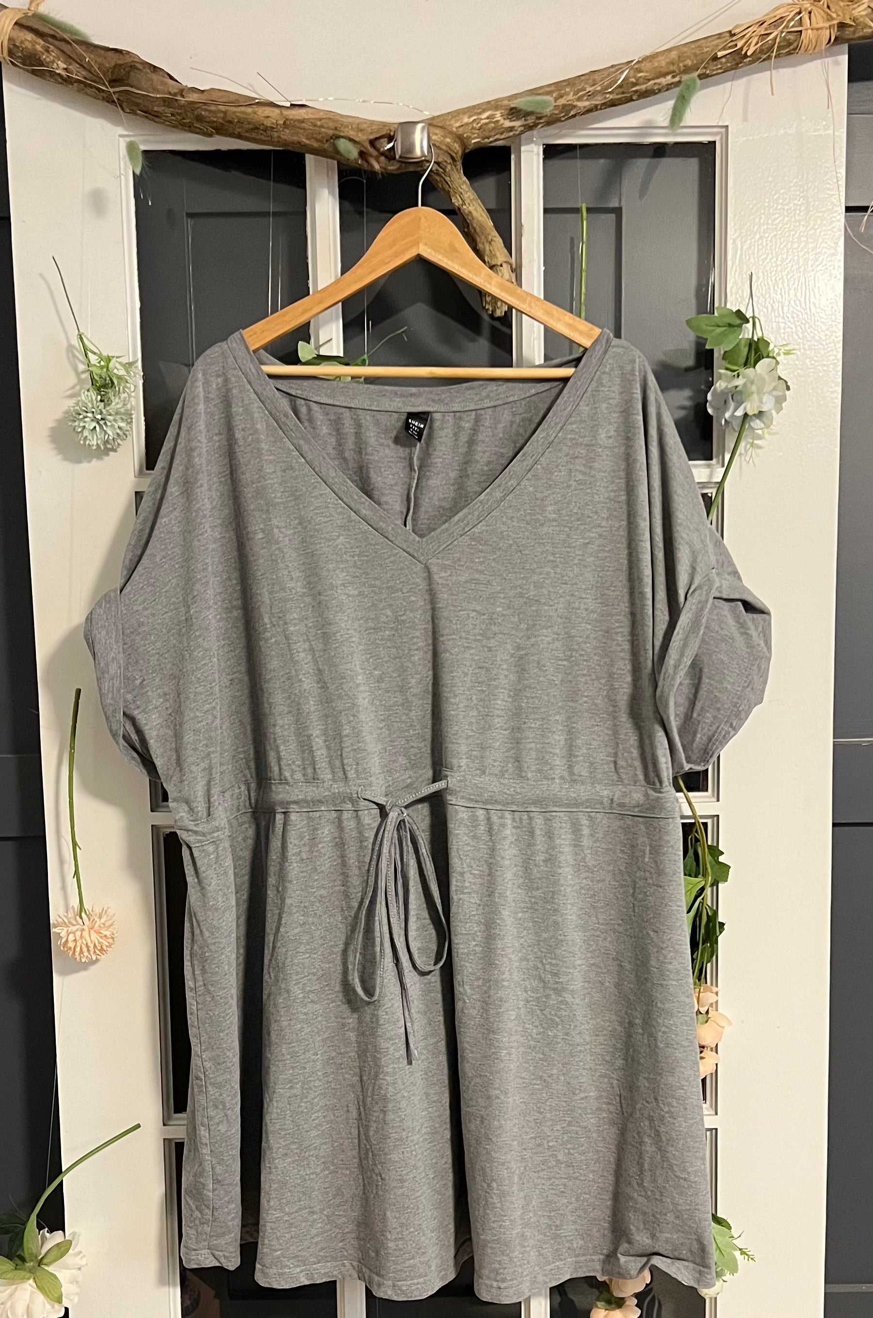 Grey T Shirt Dress 32 34