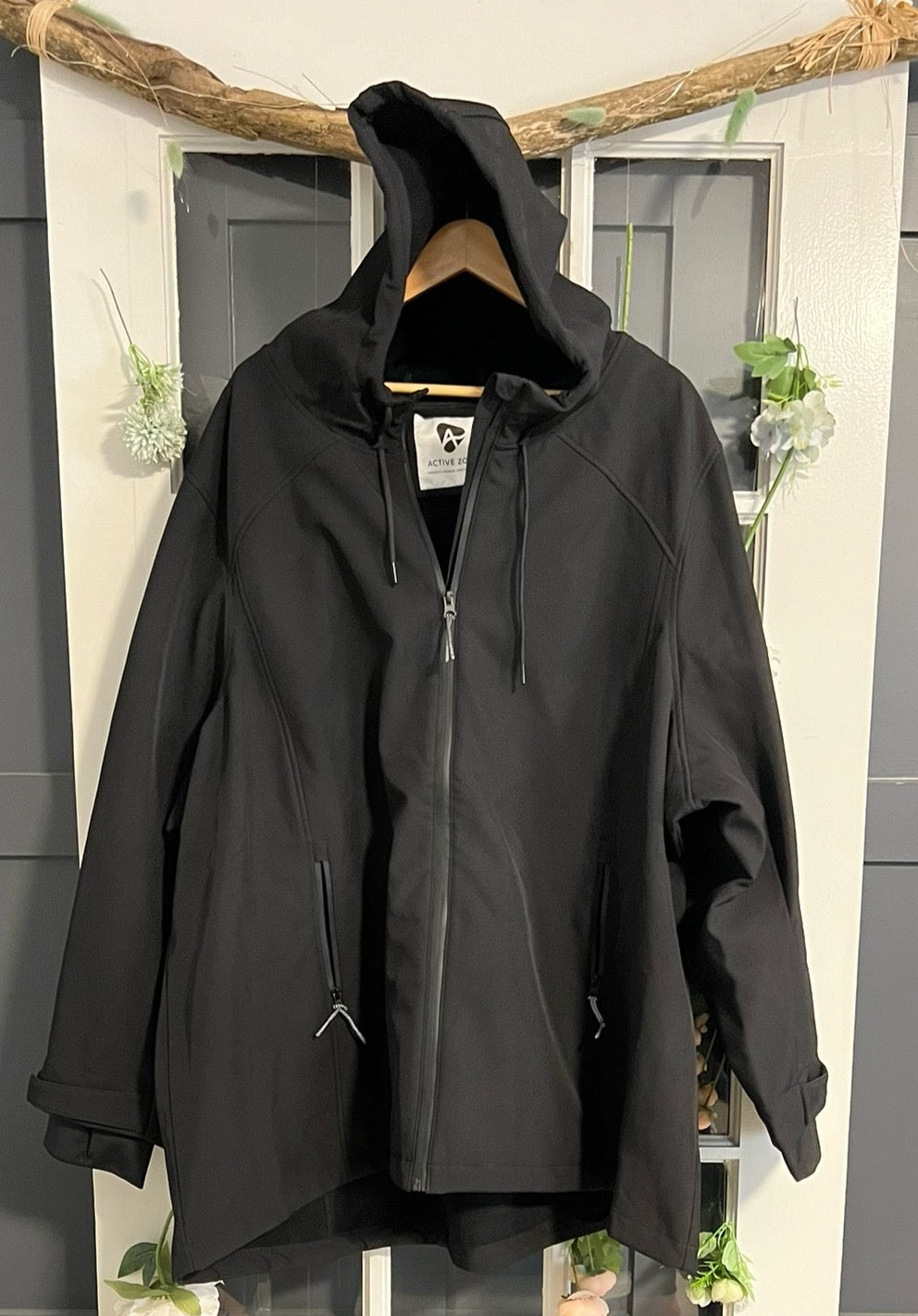 Active Zone Black Waterproof Jacket 6X