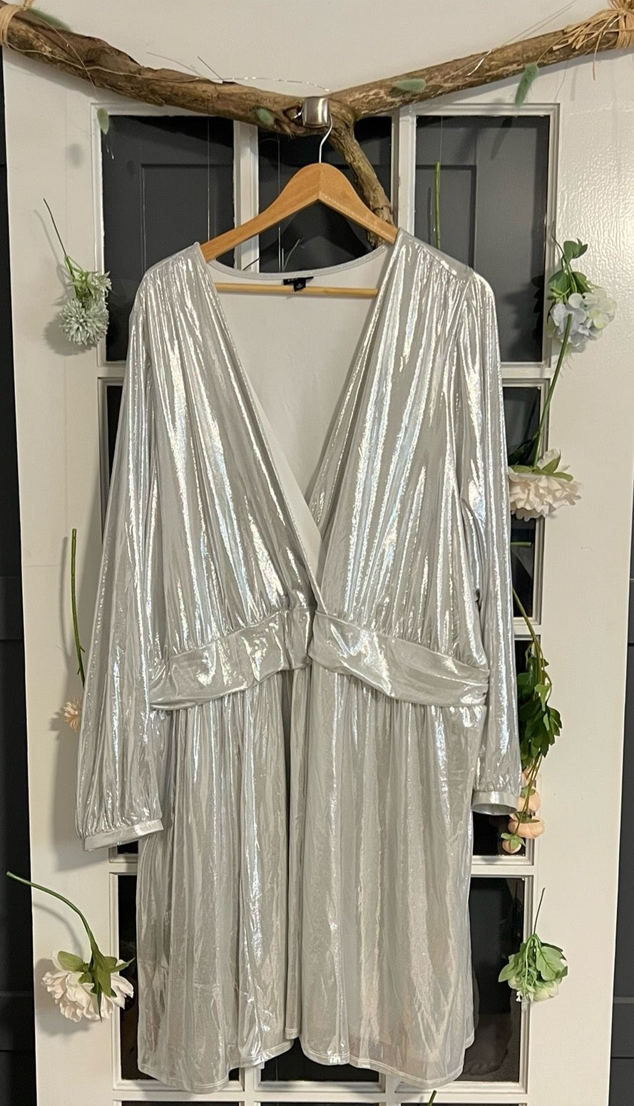 Torrid Galactic Silver Dress 6X