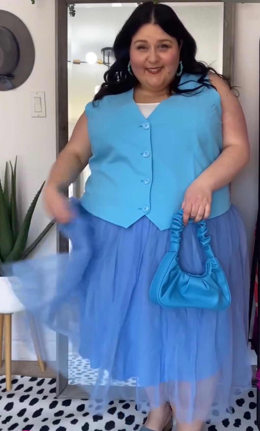 Ulla Popken Sky Blue Vest 26