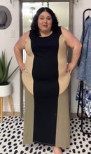 Load image into Gallery viewer, Ulla Popken Neutral Colour Block Maxi 24/26
