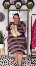 Load image into Gallery viewer, Ulla Popken Stripes with Hearts Nightdress 24/26
