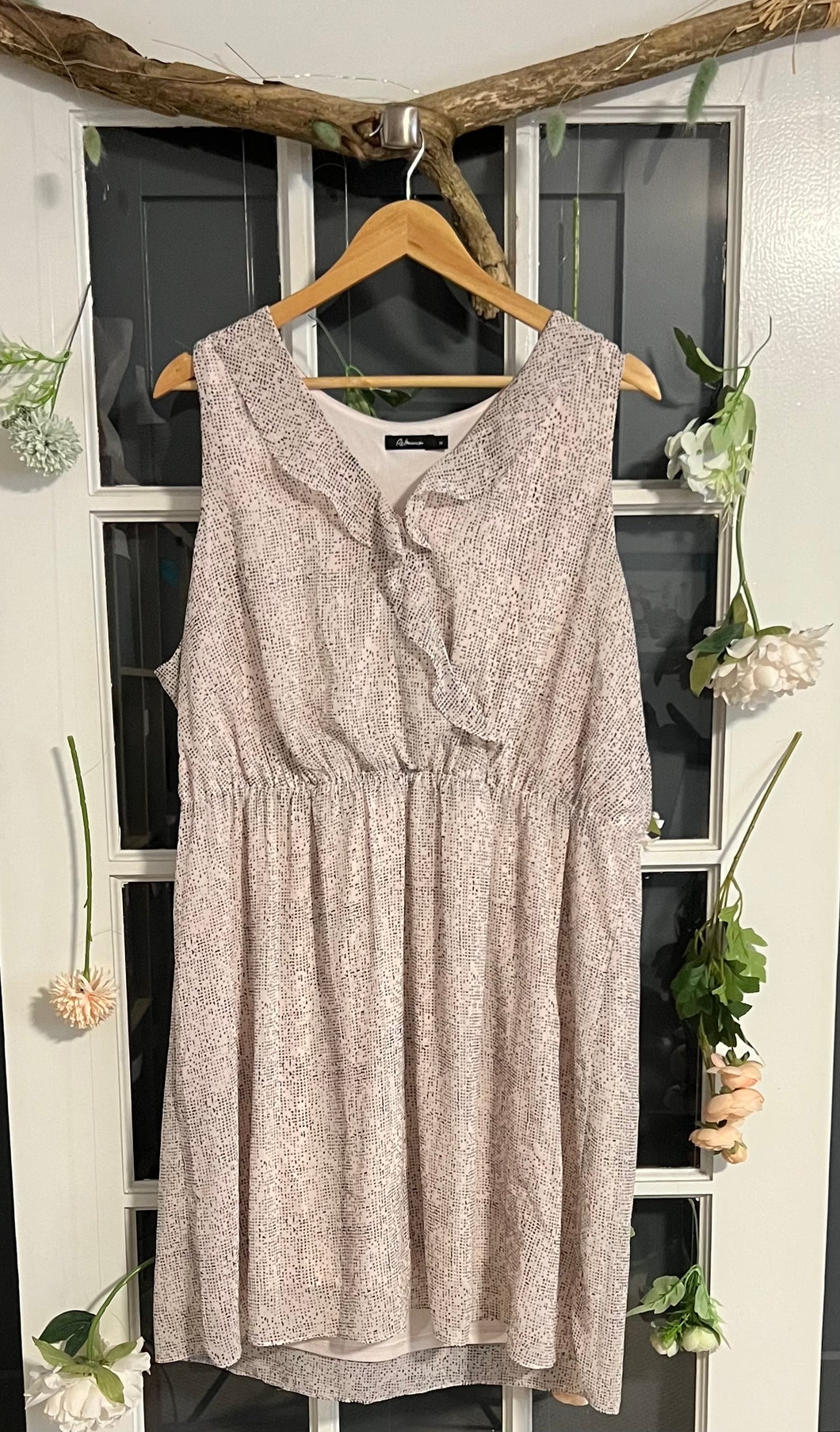 Reitmann's Blush Dot Dress 2X