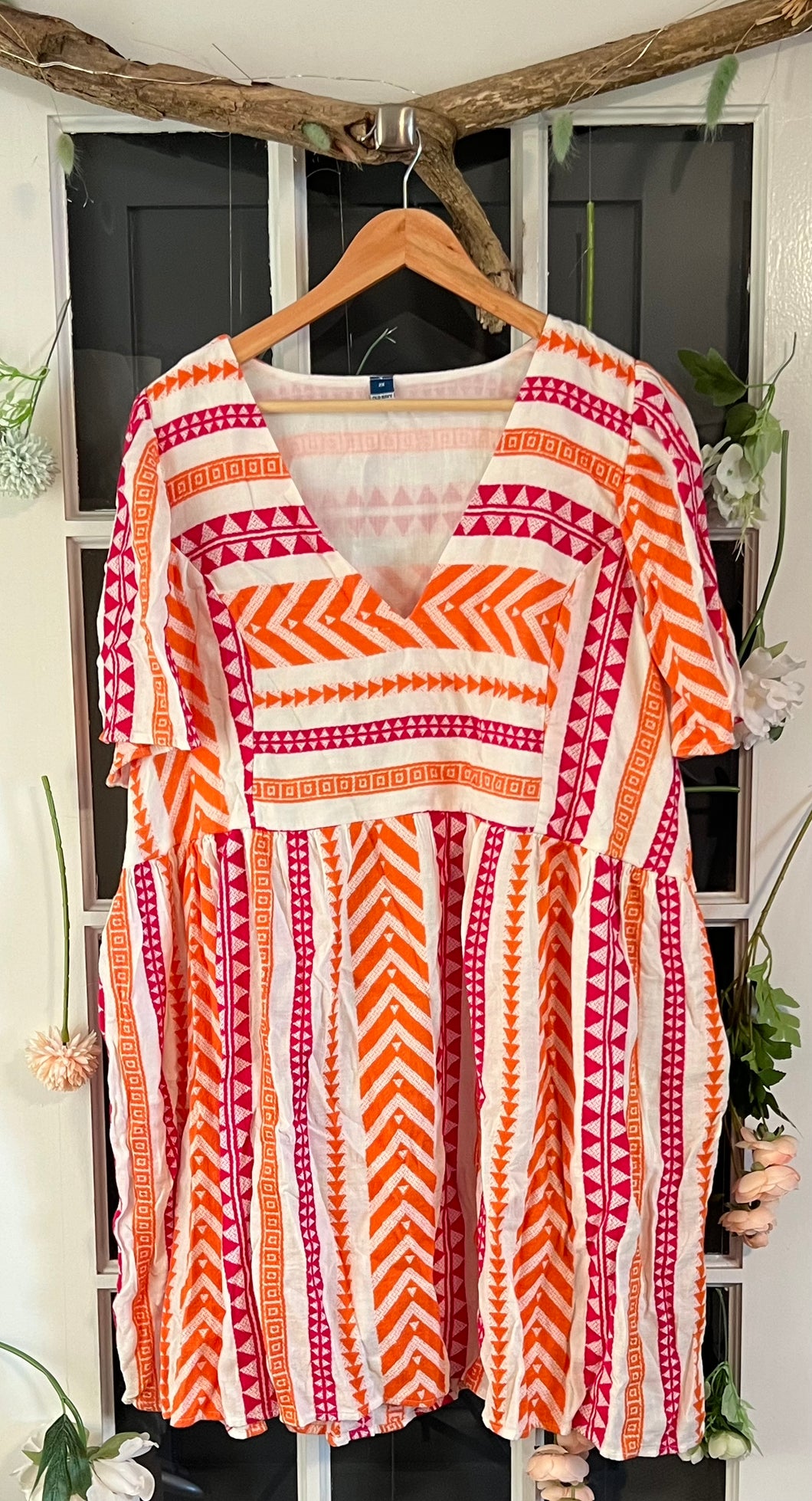 Old Navy Aztec Print Dress 2X